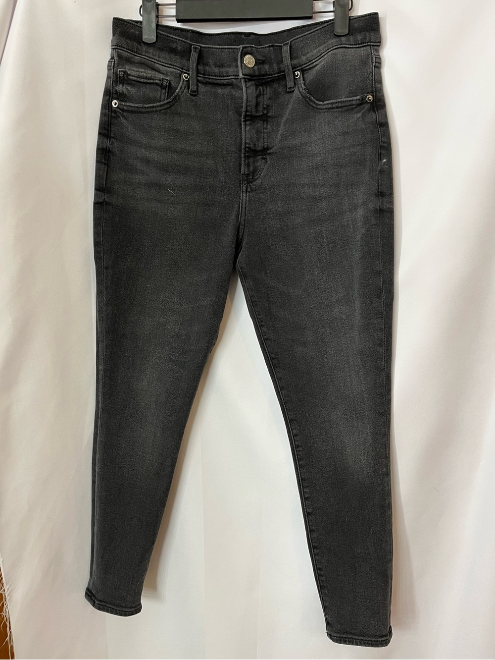 Express Black Skinny Jeans — High-Rise Stretch